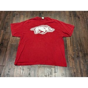 Arkansas Razorbacks Hogs Tee Shirt XL Red NCAA College T-Shirt Graphic Athletics